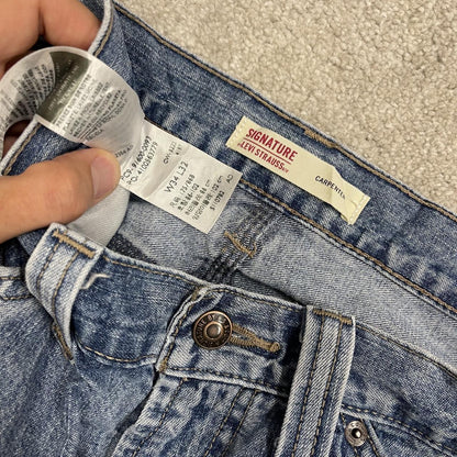 Levi's baggy carpenter jeans y2k washed blue denim Loose fit skater 2000s style cargo pants