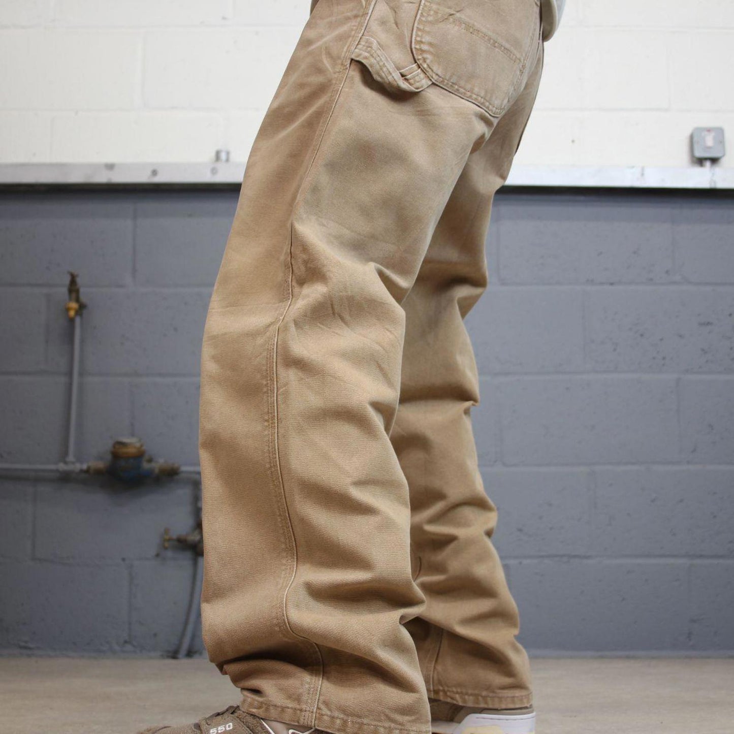 Vintage Tan baggy Carhartt carpenter jeans W36L30 skater style loose leg cargos
