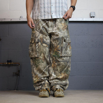 Realtree camo cargo pants y2k utility khaki Baggy camouflage hunting utility cargos