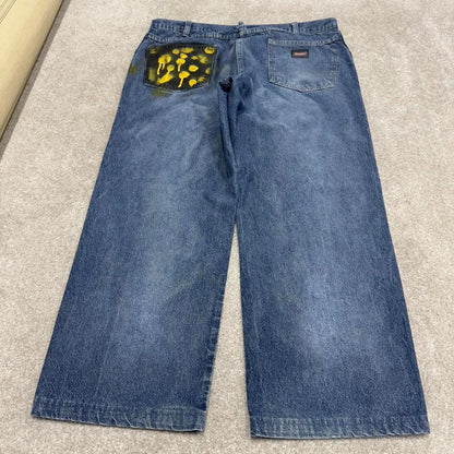 Vintage Dickies jeans loose y2k W38L27 blue denim 90s skater style 5 pocket pants