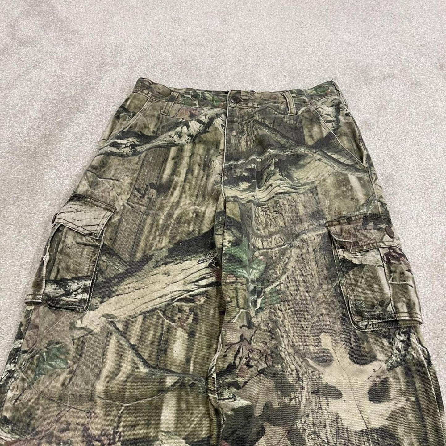 Mossy Oak baggy camo cargo pants green Break Up tree camouflage cargos