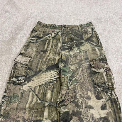 Mossy Oak baggy camo cargo pants green Break Up tree camouflage cargos