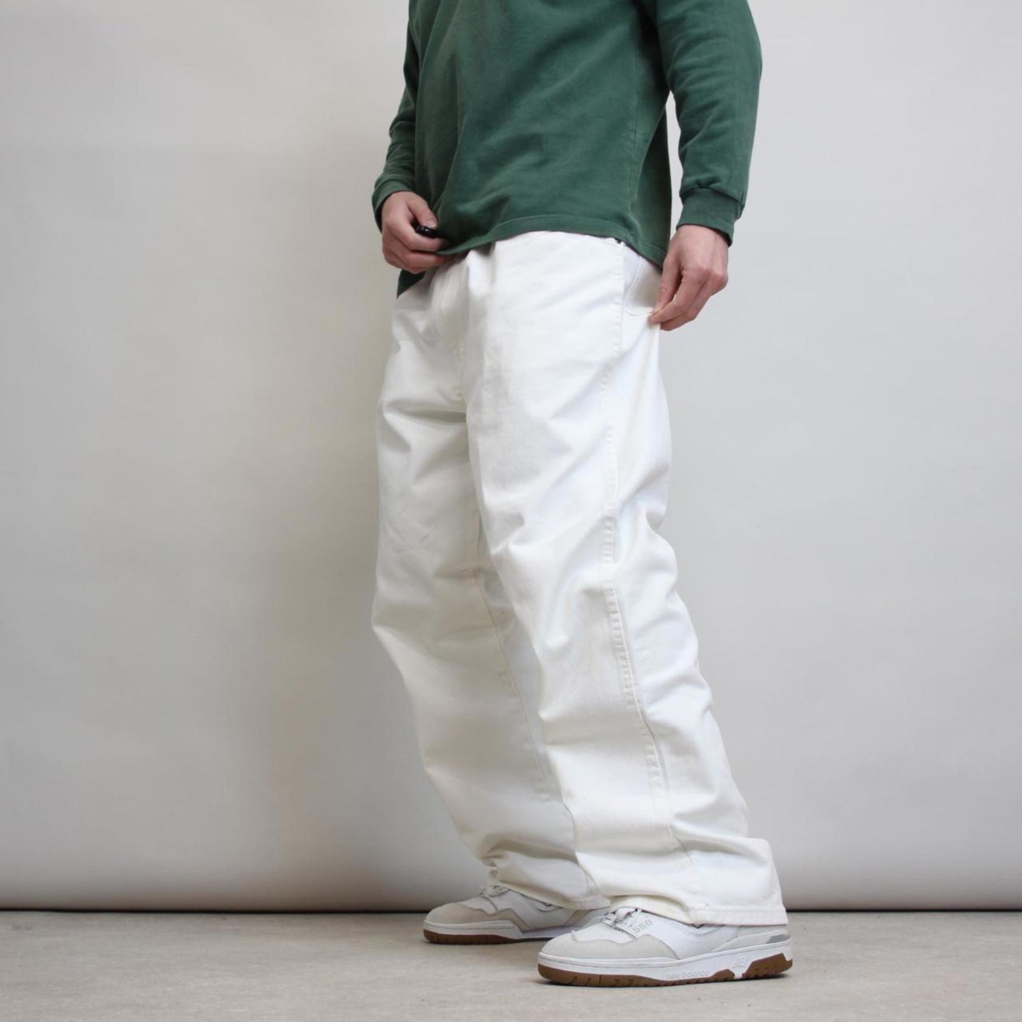 White Dickies jeans W42L32 loose 90s workwear skate style pants