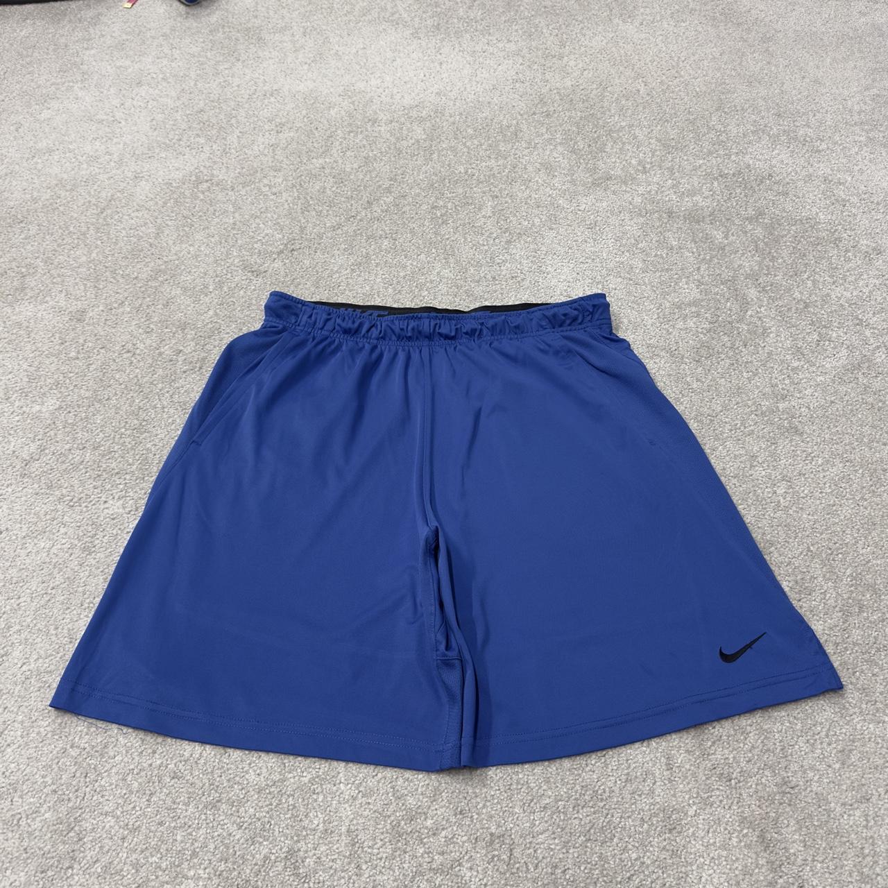 Nike sports shorts y2k loose blue Dri-Fit comfy floaty summer gym shorts