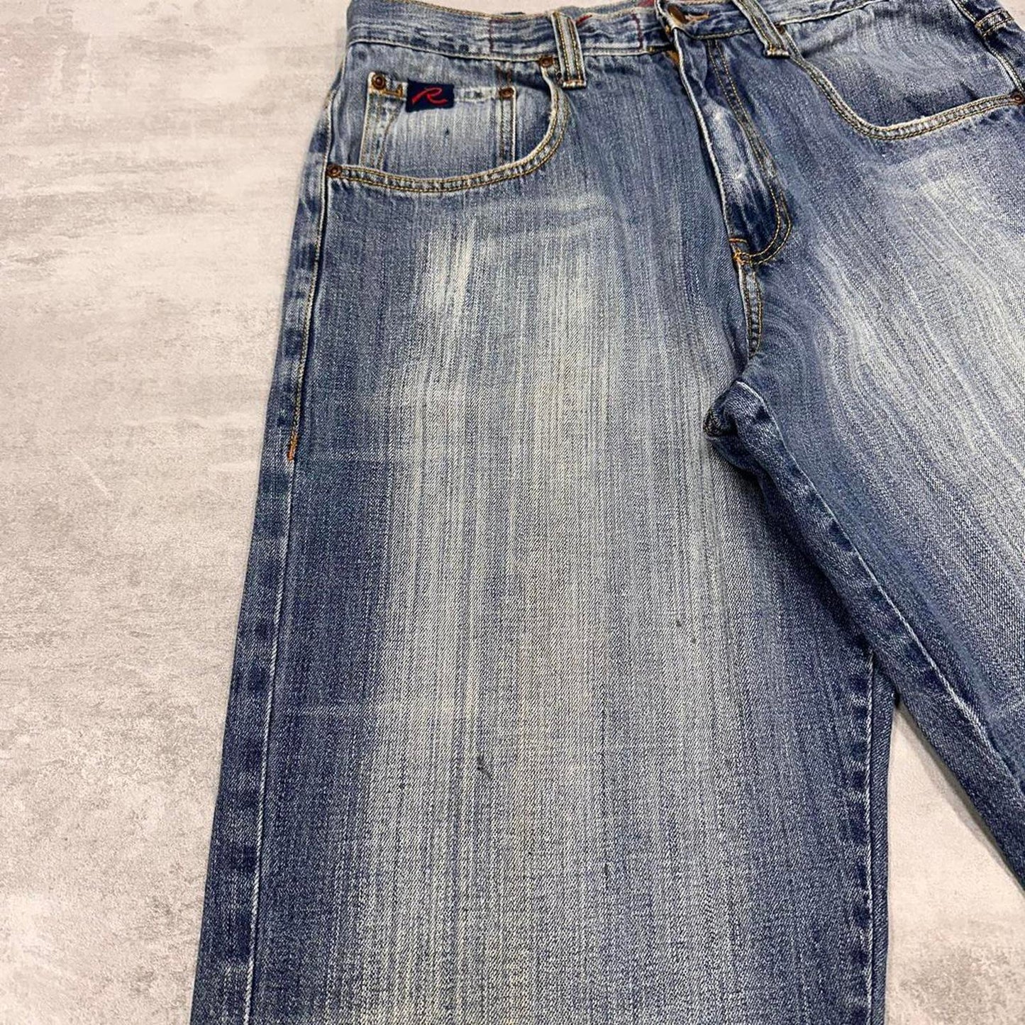 Blue baggy Request jeans W34L32