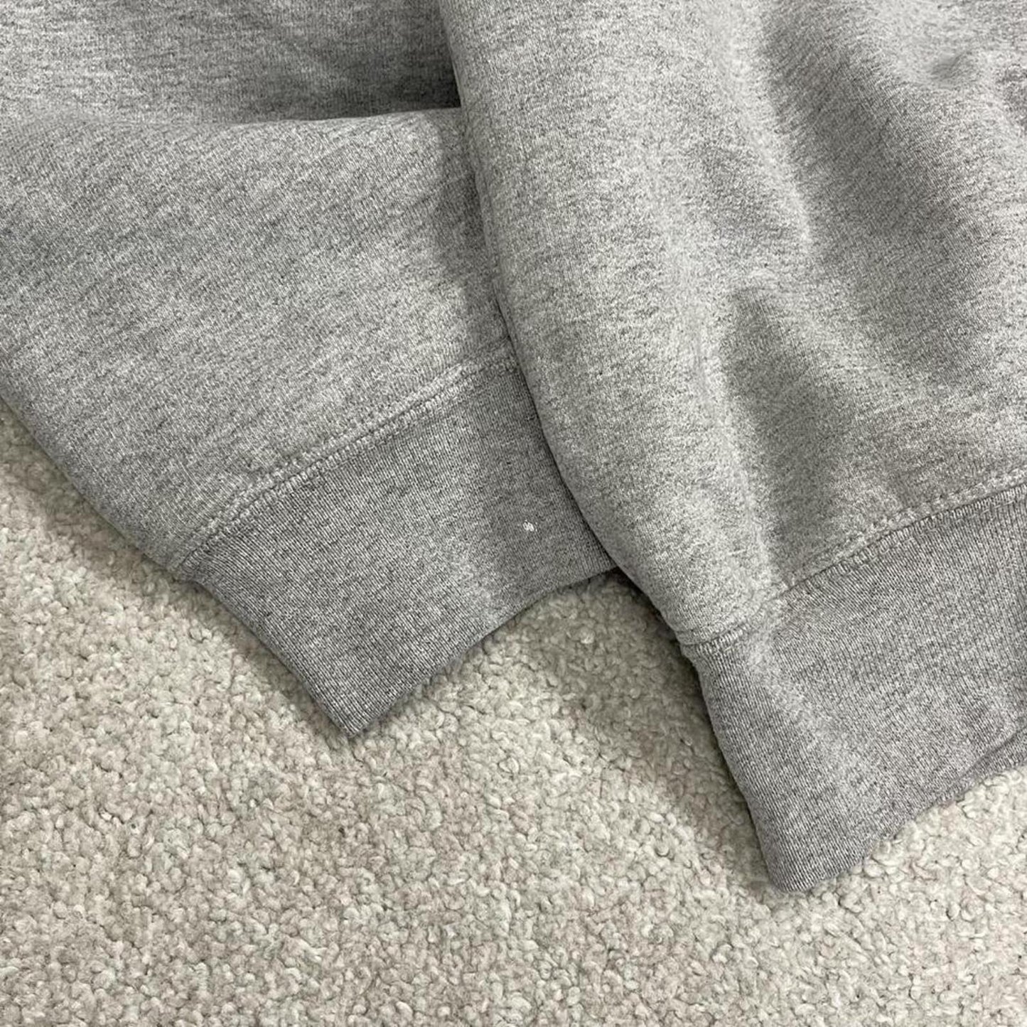 Vintage Carhartt sweatshirt mesh lined grey Super thick workwear pullover patch logo