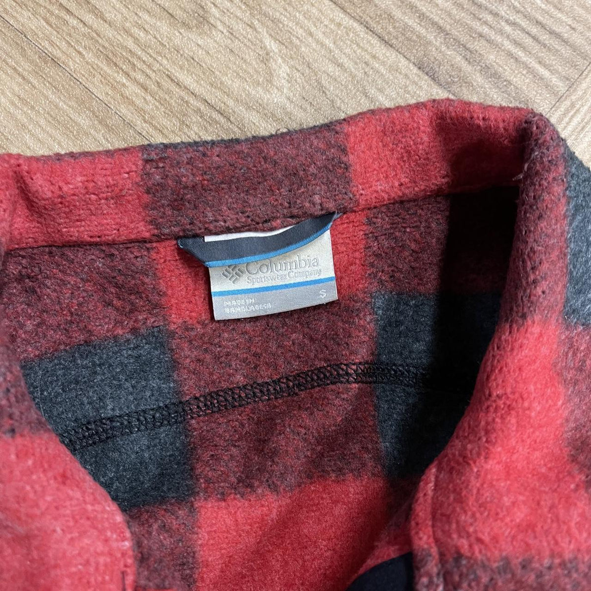 Y2K Colombia fleece checkered pattern Half zip autumn paneled check fleece