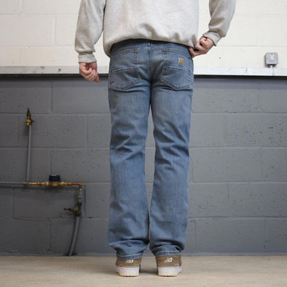 Y2k Carhartt jeans workwear denim W32L30 Mens blue relaxed fit 00s style skater pants