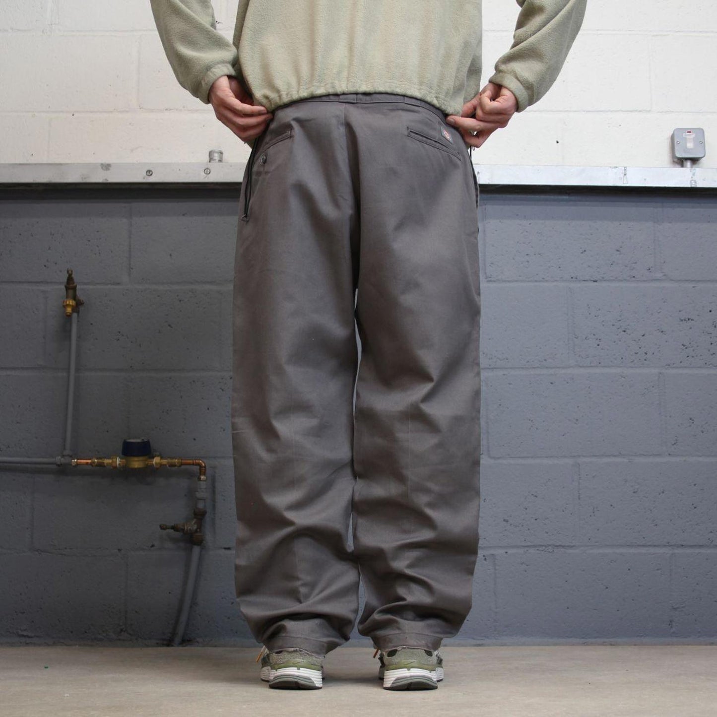 Y2k Dickies 874 work pants grey Loose twill chino skate style trousers