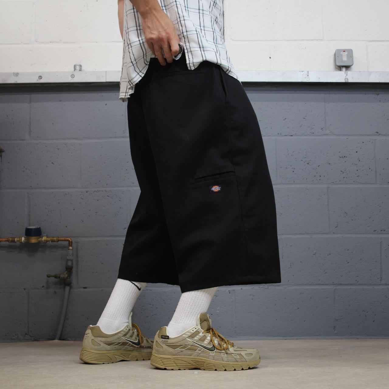 Dickies baggy chino shorts carpenter black Chino style skater shorts long wide leg festival