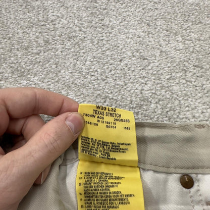 Wrangler straight leg stretch jeans y2k beige