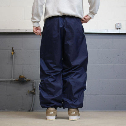 Navy baggy Nike Team trackies Large loose y2k style joggers embroidered Swoosh track pants stripes