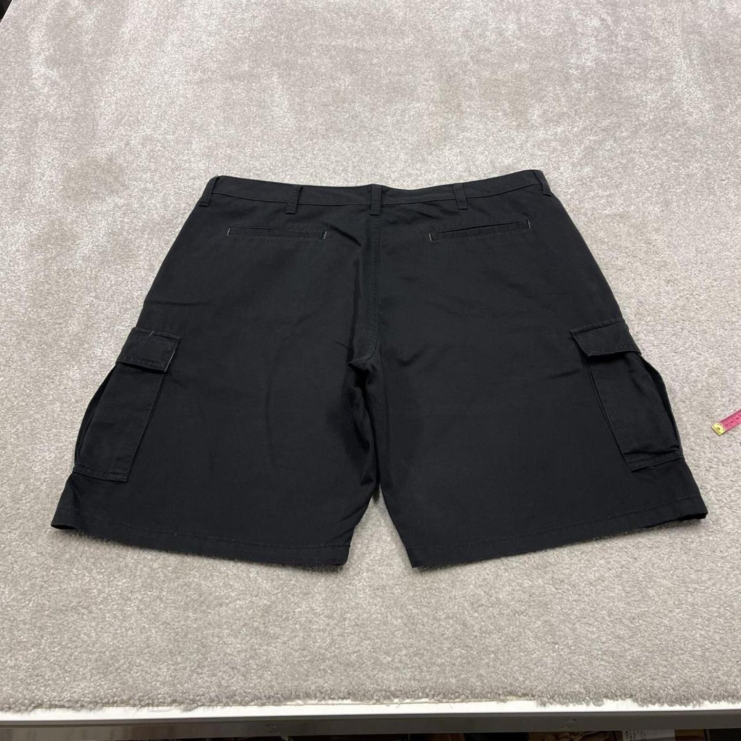Wrangler baggy cargo shorts wide leg black Cotton chino skater style shorts loose leg