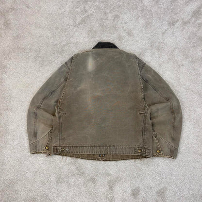 Vintage brown Carhartt Detroit jacket Large technical boxy cropped fit 90s skater style