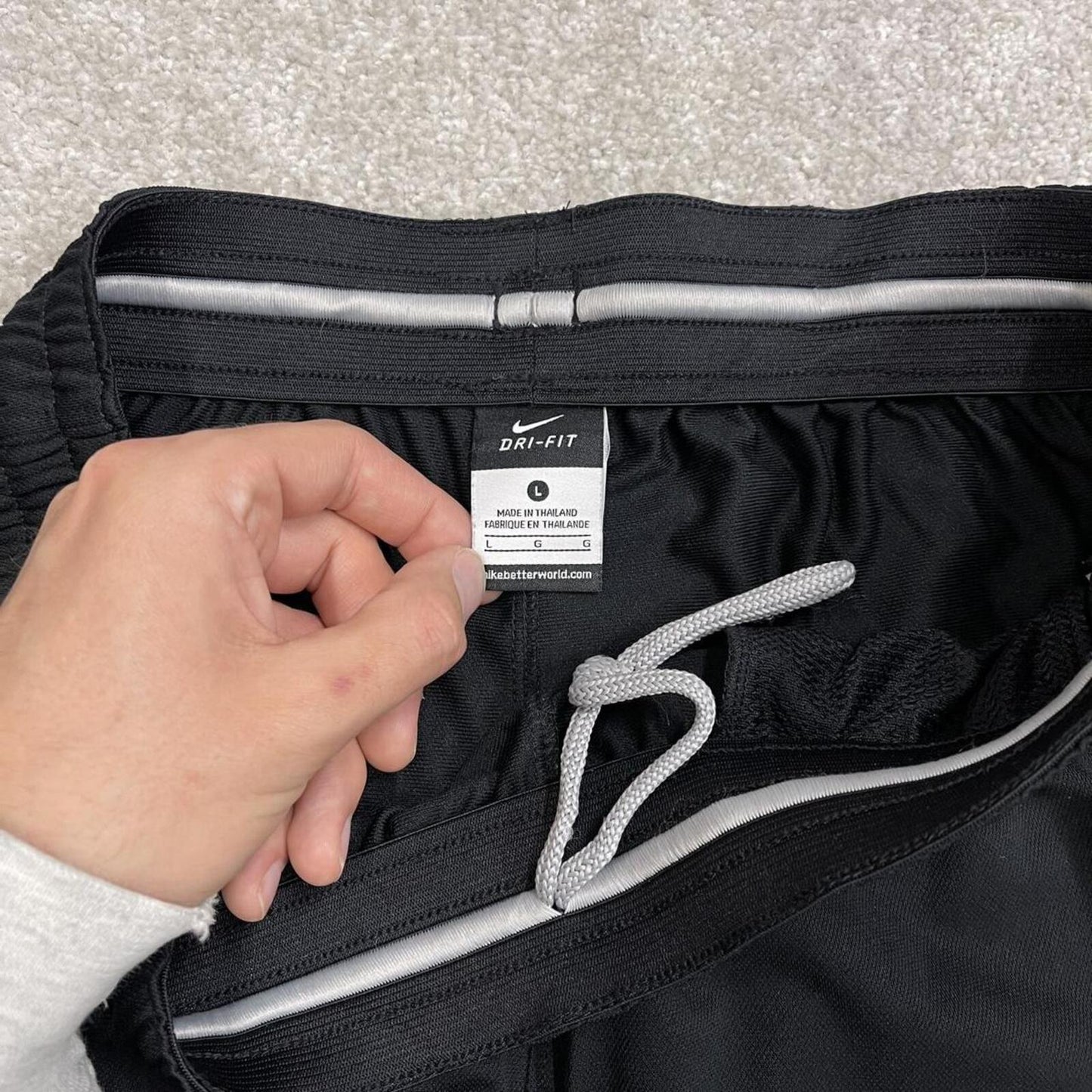 Baggy Nike sports shorts Dri-Fit black Basketball style comfy loose floaty summer festival shorts