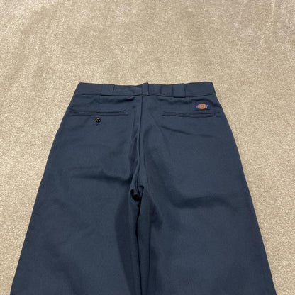 Vintage Dickies work pants fleece lined navy Twill chino skate style trousers
