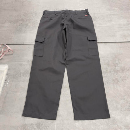 Grey Red Kap baggy cargo pants W36L30 loose twill chino style skater pants