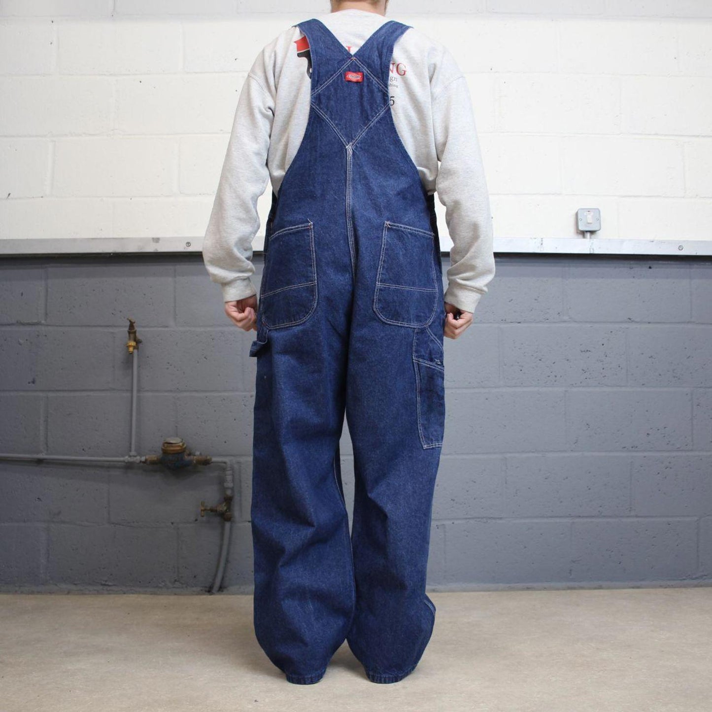 Dickies dungarees W38L30 USA blue mens denim overalls