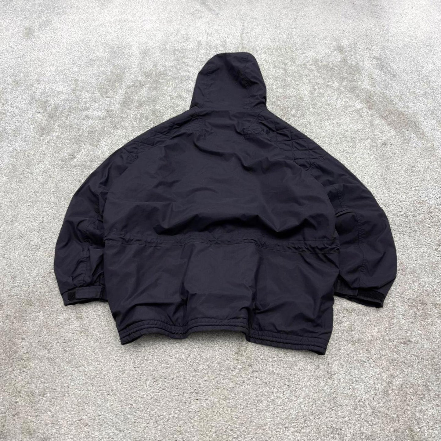 Y2k Columbia technical windbreaker jacket XL Tall men's y2k style hooded adjustable tech autumn