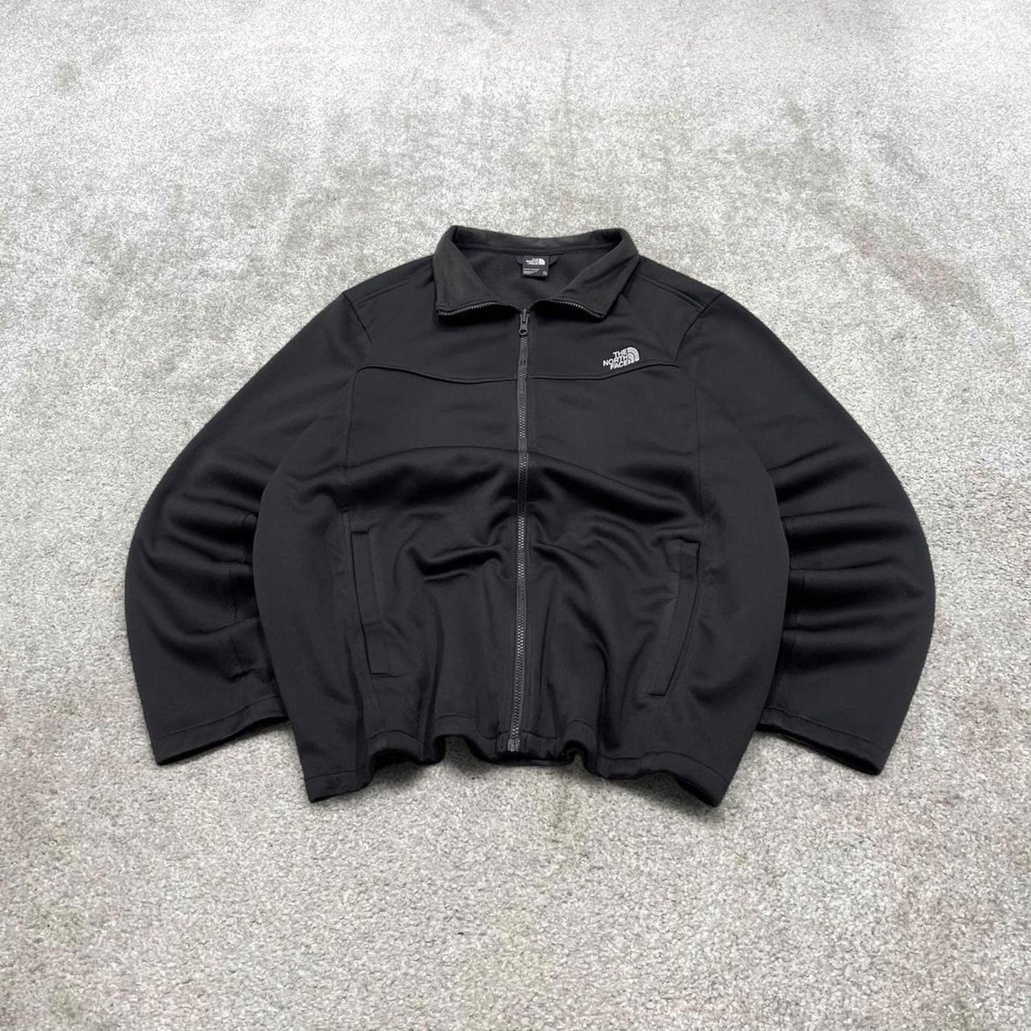00s North Face technical windbreaker jacket men's black 2XL y2k style soft shell coat autumn