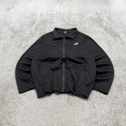 00s North Face technical windbreaker jacket men's black 2XL y2k style soft shell coat autumn