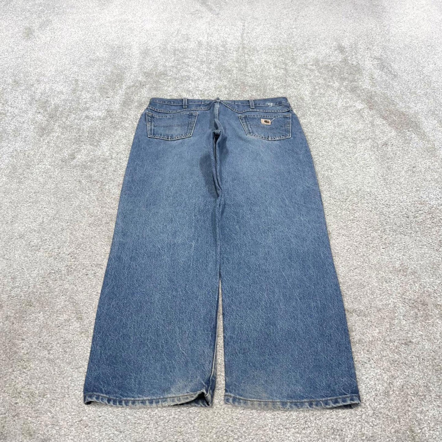 Vintage Carhartt jeans blue 90s skater style W38L30 relaxed denim 5 pocket pants