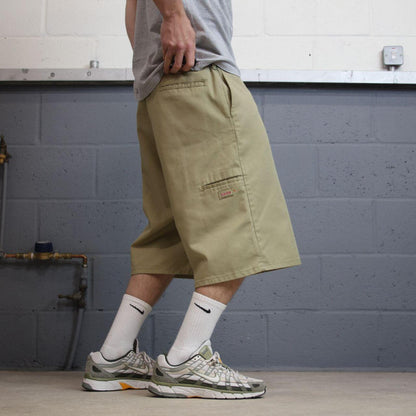 Dickies extra baggy carpenter shorts khaki Twill chino skater style shorts wide long leg
