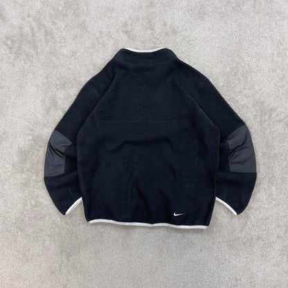 Black Nike ACG full zip technical fleece youth XL embroidered ACG logo autumn y2k style