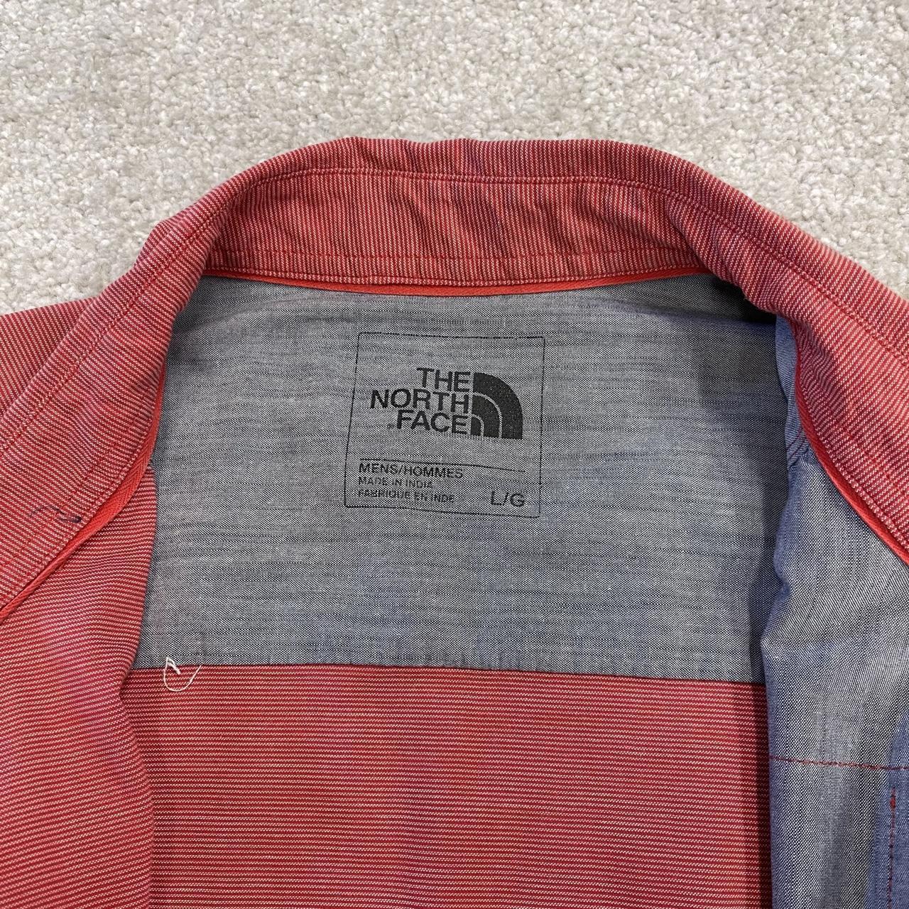 North face short sleeve shirt y2k salmon pink TNF surf style festival button down summer shirt
