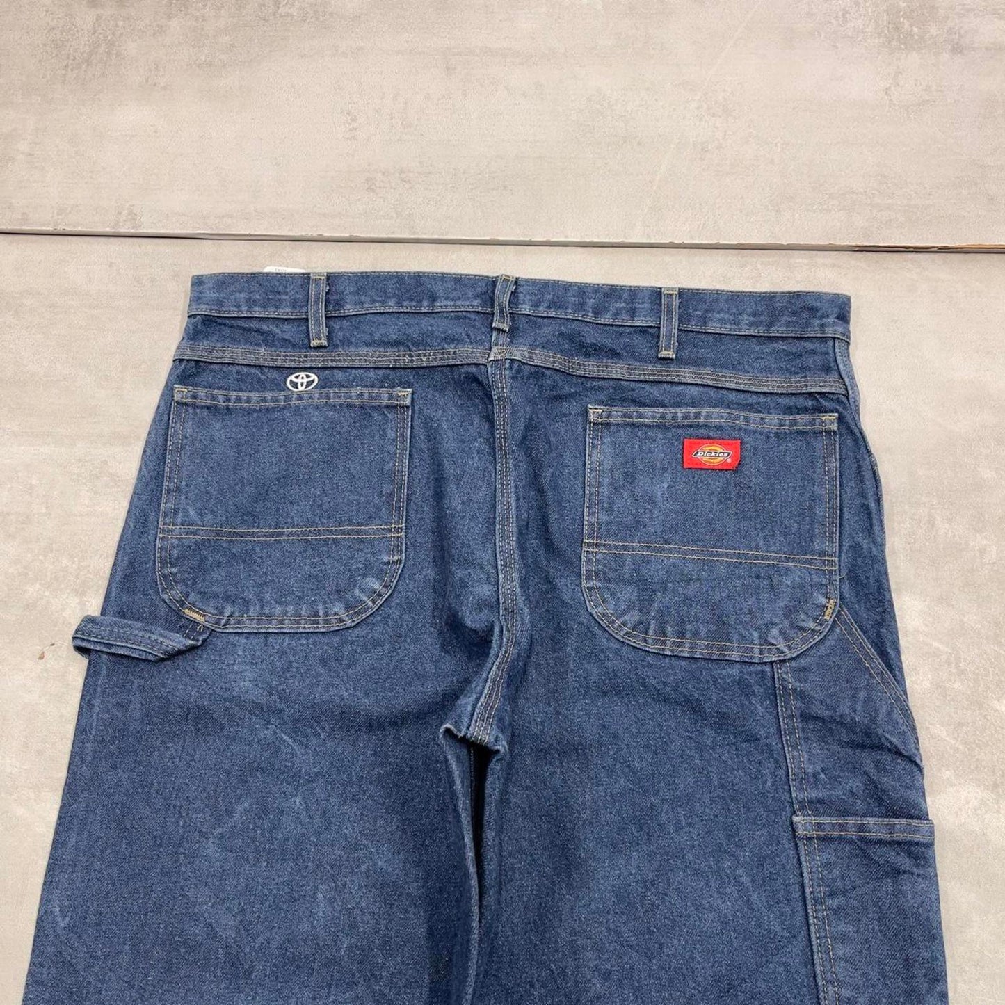 Baggy Dickies carpenter jeans W38L32 90s skate style blue thick denim cargos