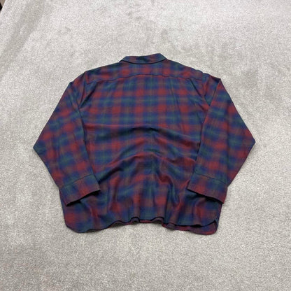 Y2K Levi’s checkered plaid flannel shirt red Long sleeve check button down