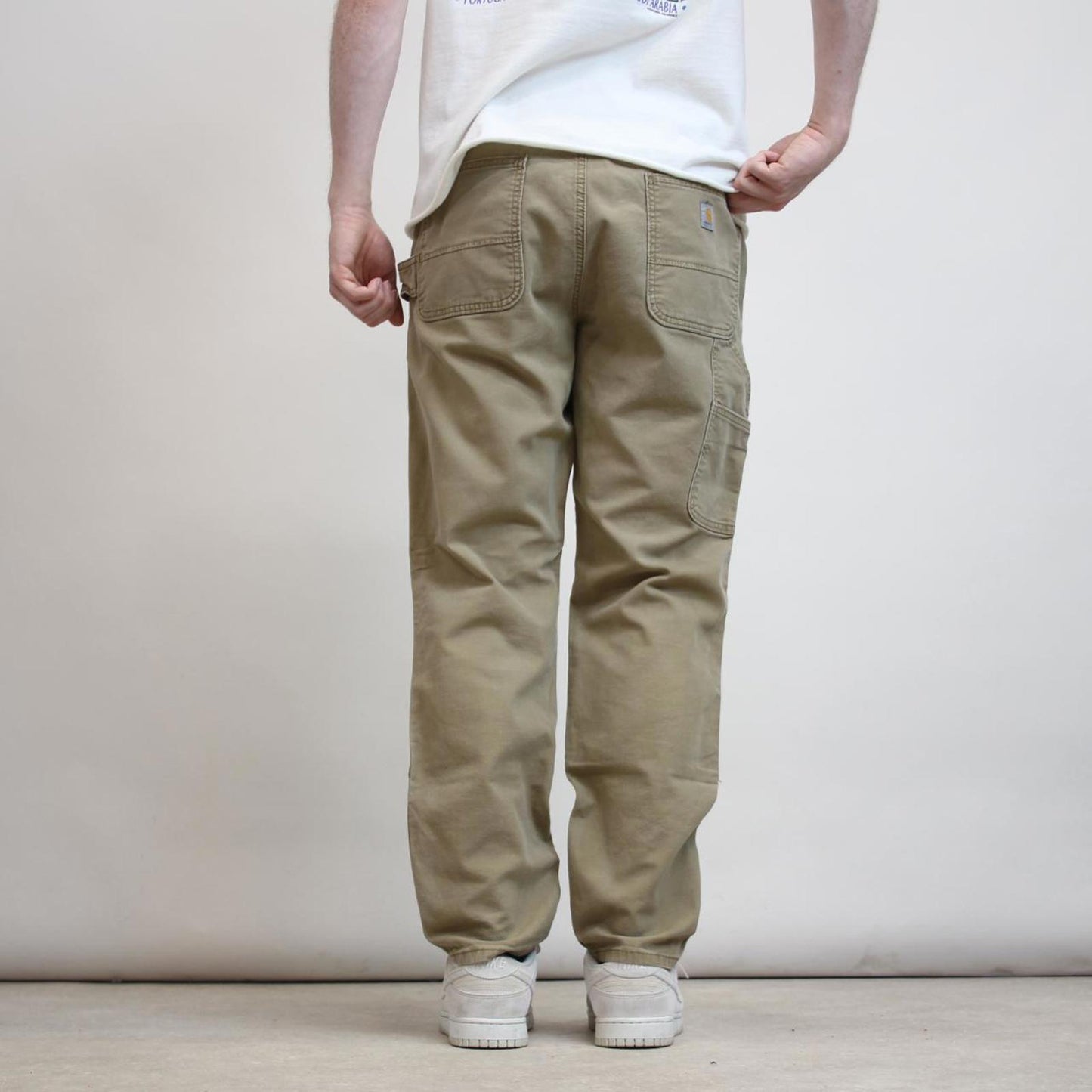 Carhartt double knee carpenter pants size 18 (W38 L30) khaki slim fit work trousers