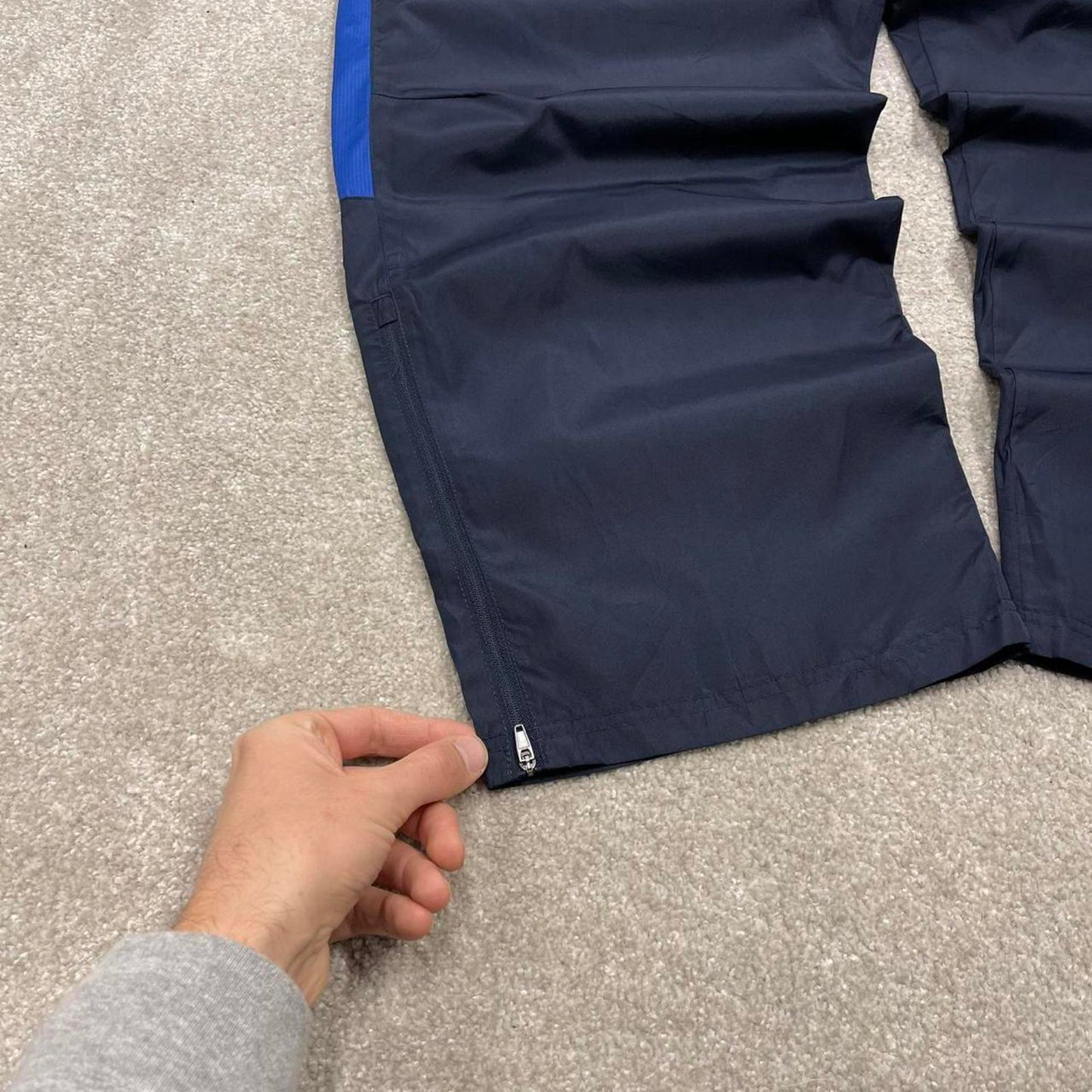 00s baggy Starter tracksuit bottoms navy 2XL y2k style joggers embroidered track pants trackies