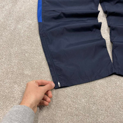 00s baggy Starter tracksuit bottoms navy 2XL y2k style joggers embroidered track pants trackies