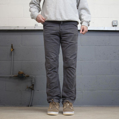 Mens Carhartt pants W33 L32 grey straight leg 90s style canvasy skater pants