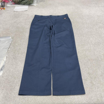 Vintage Dickies work pants navy Loose straight twill chino skate style trousers