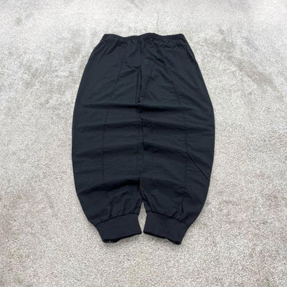 Vintage y2k Nike tracksuit bottoms black Lightweight floaty embroidered running track pants