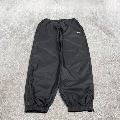 Baggy Puma trackies Large loose y2k floaty leg joggers embroidered logo shell suit pants