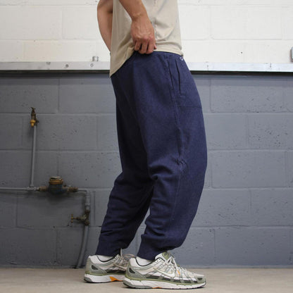 Vintage y2k navy Champion joggers XXL loose sweatpants cuffed legs drawstring waist