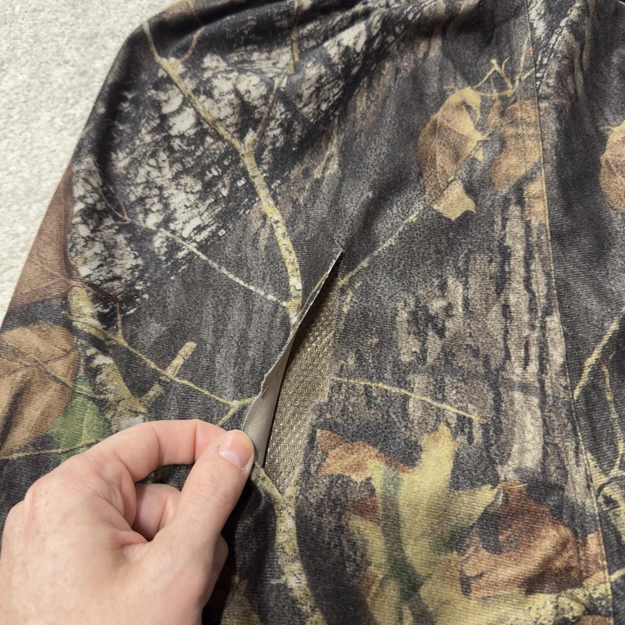 Y2K fleece camo pants L khaki Mad Dog Mossy Oak camouflage pattern hunting style trousers