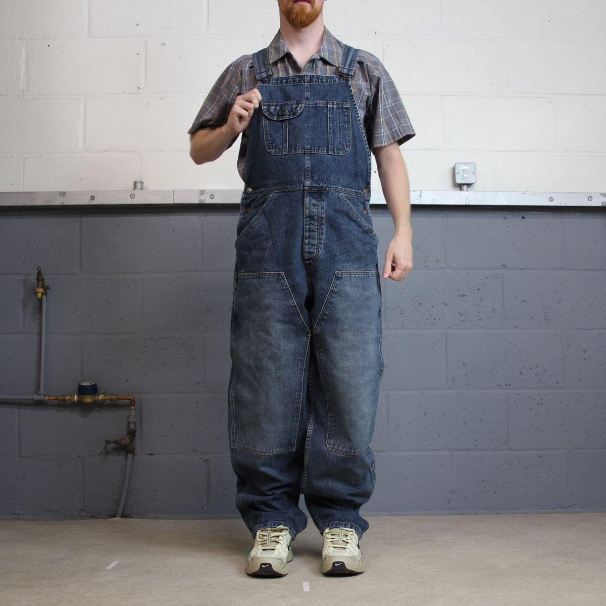 Vintage gap dungarees 00s denim overalls blue Bib & brace, adjustable straps