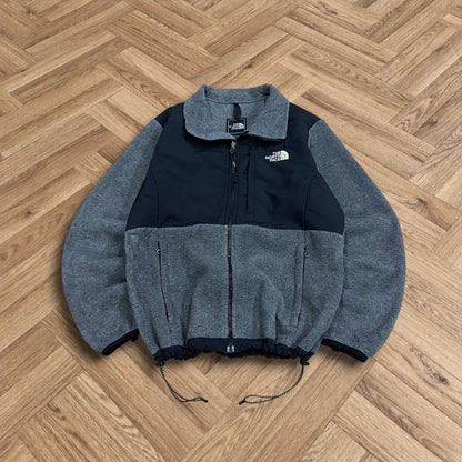 Y2K North Face Denali fleece Women's TNF full zip grey black paneled autumn technical Polartec