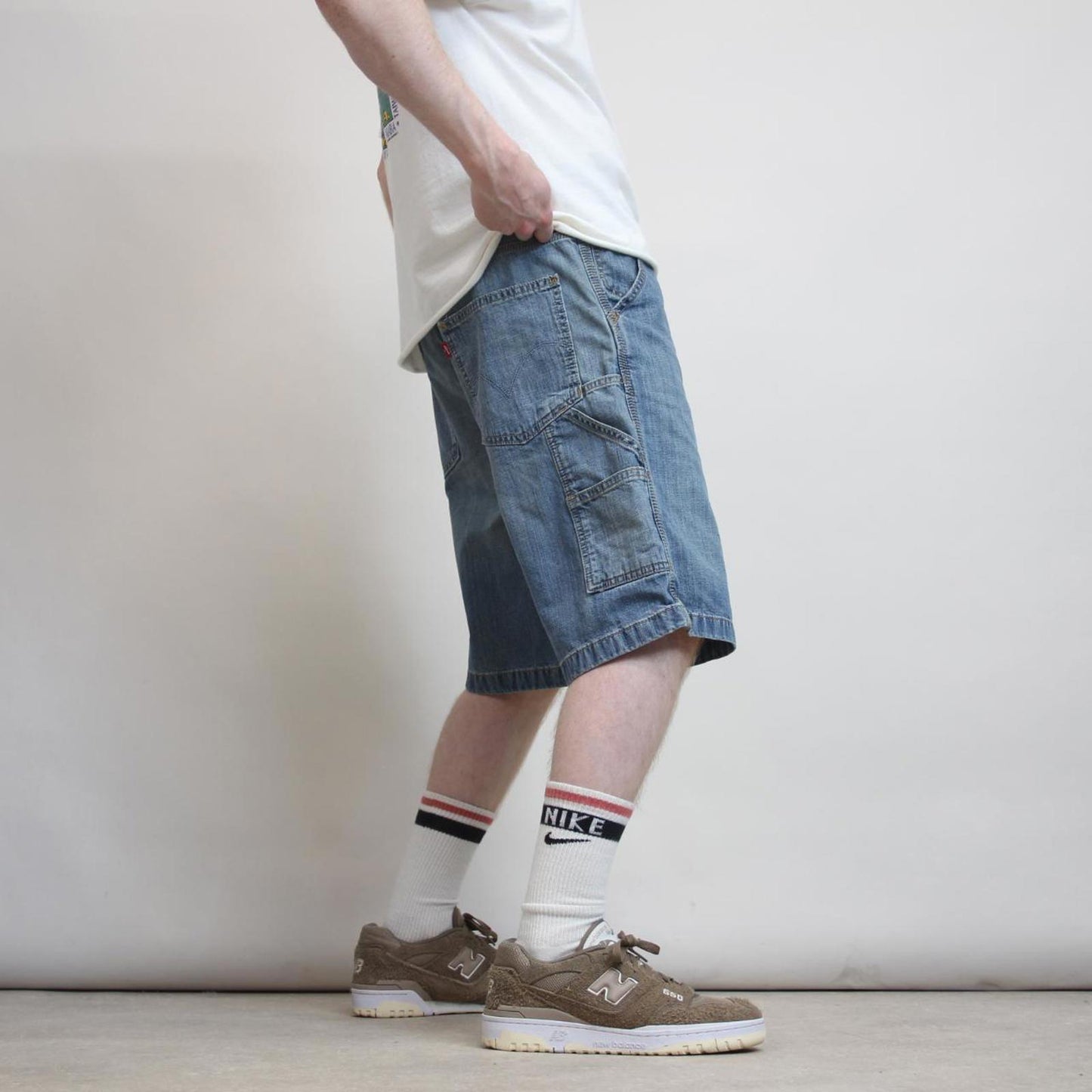 Mens Levi’s denim carpenter shorts W36