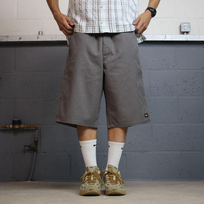 Dickies baggy shorts chino carpenter grey Twill chino skater style shorts loose cargo