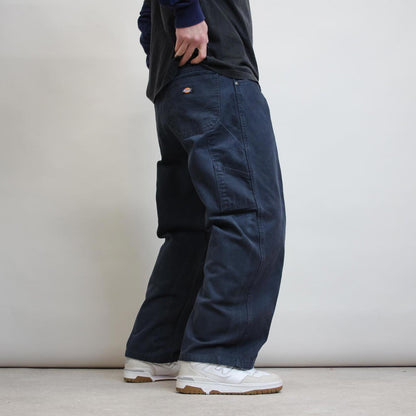 Navy Dickies carpenter jeans W40 L28 loose thick canvas skater style cargos
