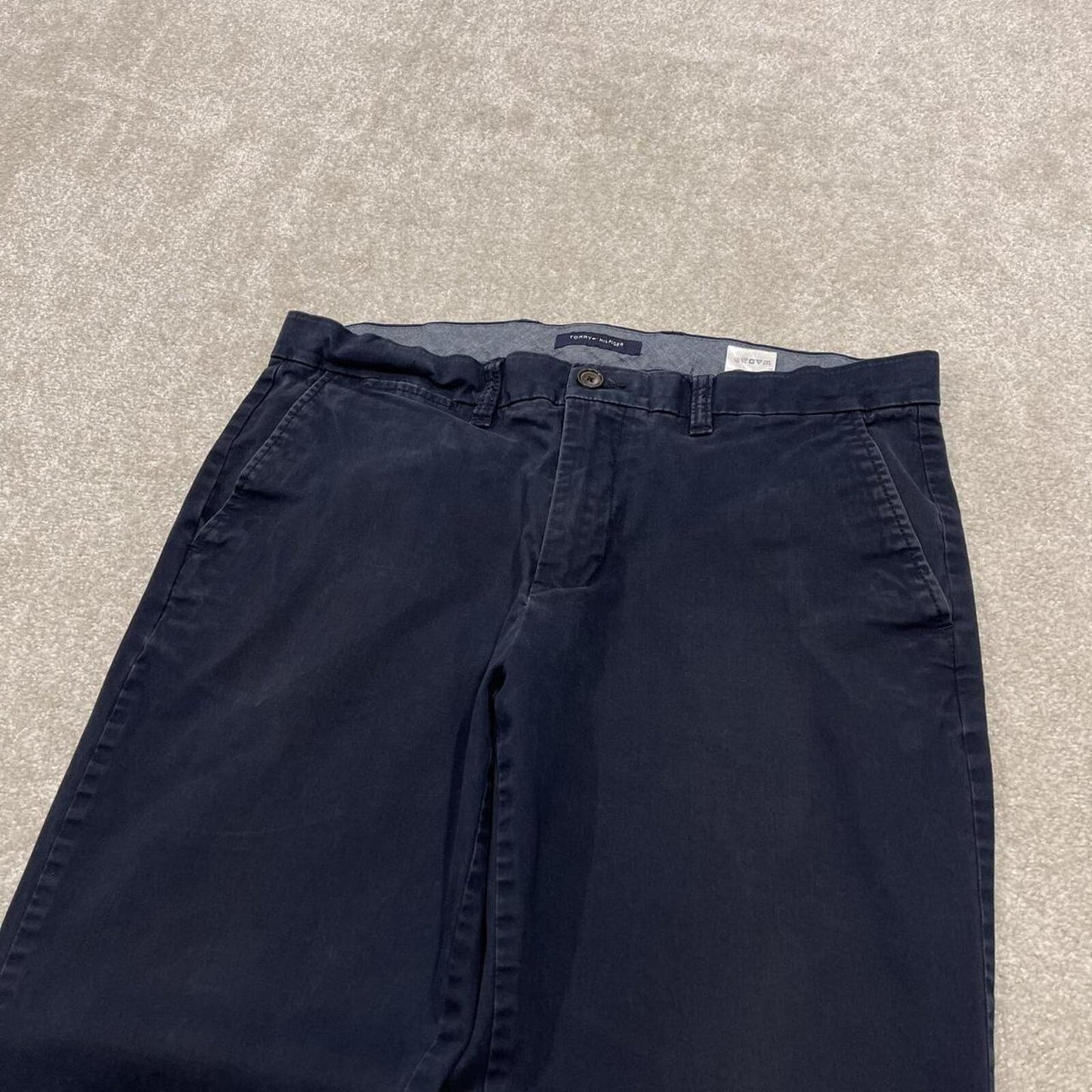Y2K Tommy Hilfiger chino pants navy 34x30 Loose casual summer trousers