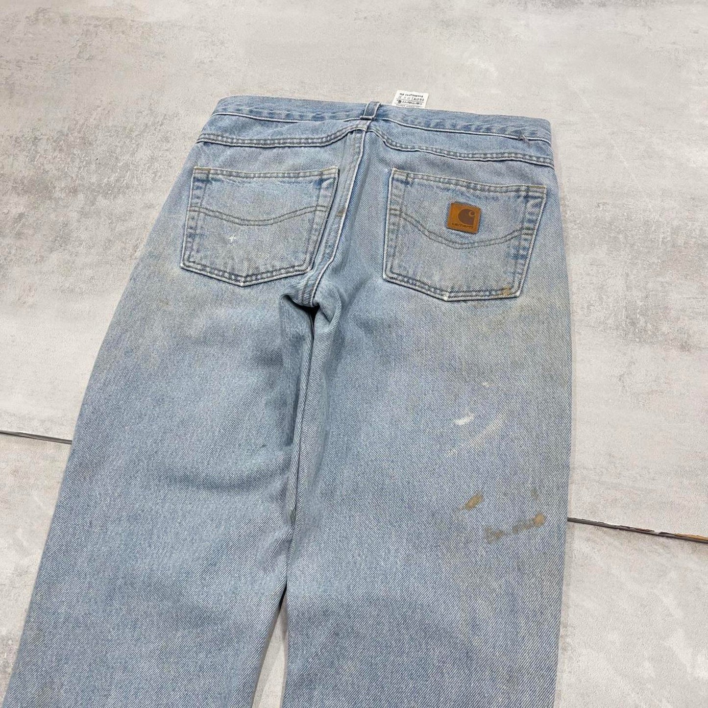Mens vintage Carhartt jeans W34 L34 blue traditional fit 90s style jeans