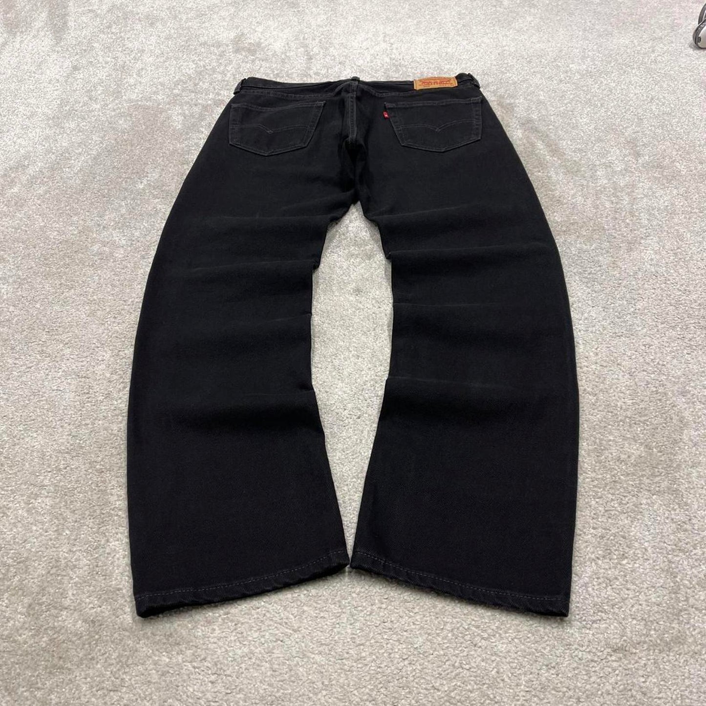 Black Levis 505 jeans y2k 90s style W34L32 red tab logo 5 pocket denim pants skater