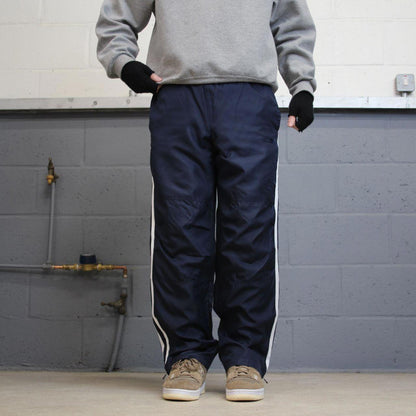 00s Starter tracksuit bottoms navy small loose y2k style sportswear track pants gym wear