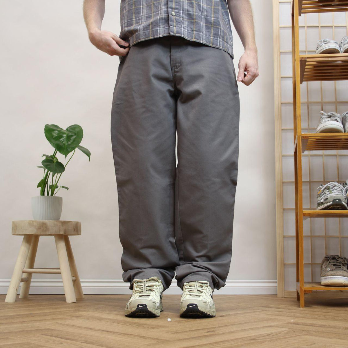 Vintage Dickies chino pants Y2K Loose straight leg workwear trousers loose